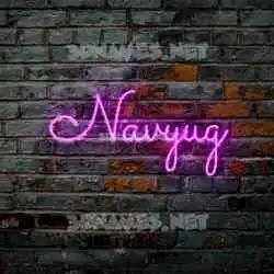 navyug in Pink Neon style - 3D name wallpaper