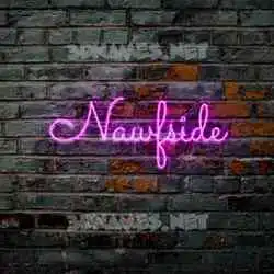 nawfside in Pink Neon style - 3D name wallpaper