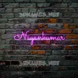nayankumar in Pink Neon style - 3D name wallpaper
