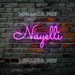 nayelli in Pink Neon style - 3D name wallpaper
