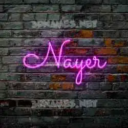 nayer in Pink Neon style - 3D name wallpaper