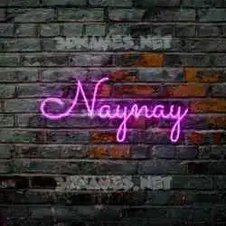 naynay in Pink Neon style - 3D name wallpaper
