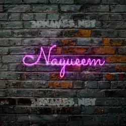 nayueem in Pink Neon style - 3D name wallpaper