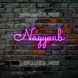 nayyaab in Pink Neon style - 3D name wallpaper