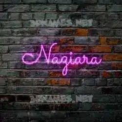 naziara in Pink Neon style - 3D name wallpaper
