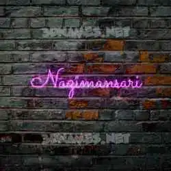 nazimansari in Pink Neon style - 3D name wallpaper
