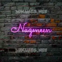 nazmeen in Pink Neon style - 3D name wallpaper