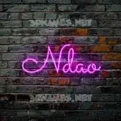 ndao in Pink Neon style - 3D name wallpaper