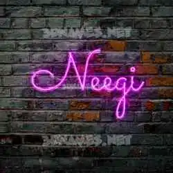 neegi in Pink Neon style - 3D name wallpaper
