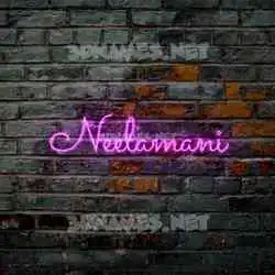 neelamani in Pink Neon style - 3D name wallpaper