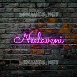 neelaveni in Pink Neon style - 3D name wallpaper