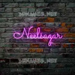 neelsagar in Pink Neon style - 3D name wallpaper