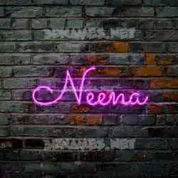 neena in Pink Neon style - 3D name wallpaper