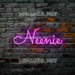 neenie in Pink Neon style - 3D name wallpaper