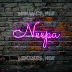 neepa in Pink Neon style - 3D name wallpaper
