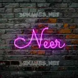 neer in Pink Neon style - 3D name wallpaper