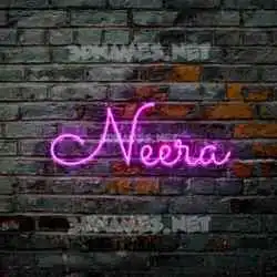 neera in Pink Neon style - 3D name wallpaper