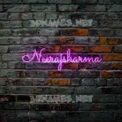 neerajsharma in Pink Neon style - 3D name wallpaper