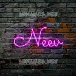 neev in Pink Neon style - 3D name wallpaper