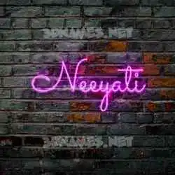 neeyati in Pink Neon style - 3D name wallpaper