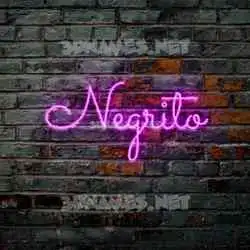 negrito in Pink Neon style - 3D name wallpaper