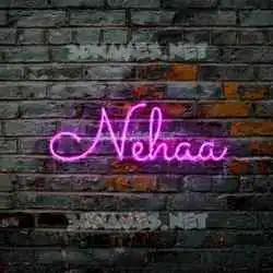 nehaa in Pink Neon style - 3D name wallpaper