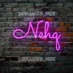 nehq in Pink Neon style - 3D name wallpaper