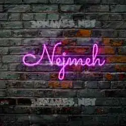 nejmeh in Pink Neon style - 3D name wallpaper