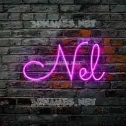 nel in Pink Neon style - 3D name wallpaper