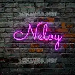 neloy in Pink Neon style - 3D name wallpaper