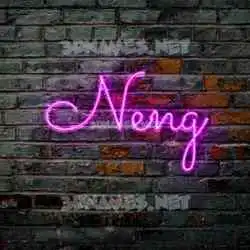 neng in Pink Neon style - 3D name wallpaper