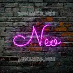 neo in Pink Neon style - 3D name wallpaper
