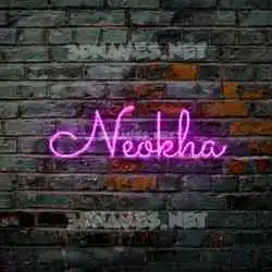 neokha in Pink Neon style - 3D name wallpaper