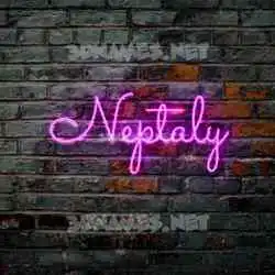 neptaly in Pink Neon style - 3D name wallpaper