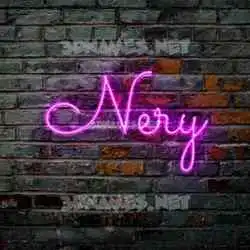 nery in Pink Neon style - 3D name wallpaper