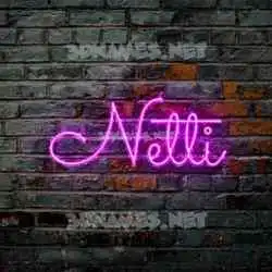 netti in Pink Neon style - 3D name wallpaper