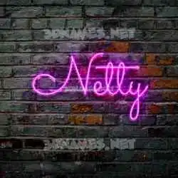 netty in Pink Neon style - 3D name wallpaper