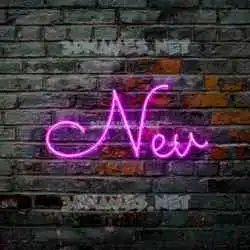 nev in Pink Neon style - 3D name wallpaper