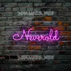 neverold in Pink Neon style - 3D name wallpaper