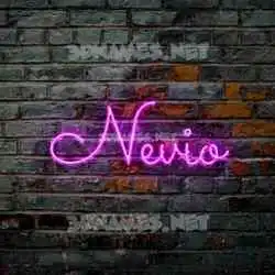 nevio in Pink Neon style - 3D name wallpaper