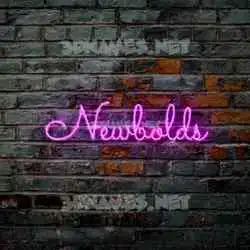 newbolds in Pink Neon style - 3D name wallpaper