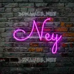 ney in Pink Neon style - 3D name wallpaper
