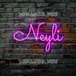 neyli in Pink Neon style - 3D name wallpaper
