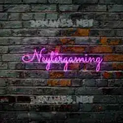 neytergaming in Pink Neon style - 3D name wallpaper