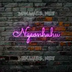ngeonhuhu in Pink Neon style - 3D name wallpaper