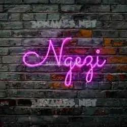 ngezi in Pink Neon style - 3D name wallpaper
