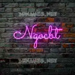 ngocbt in Pink Neon style - 3D name wallpaper