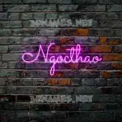 ngocthao in Pink Neon style - 3D name wallpaper