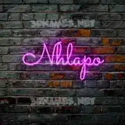 nhlapo in Pink Neon style - 3D name wallpaper