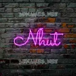 nhut in Pink Neon style - 3D name wallpaper